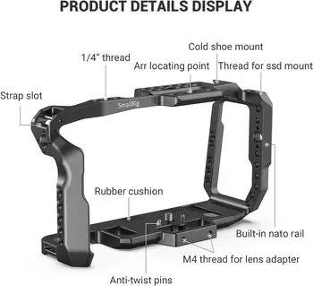 SMALLRIG BMPCC 4K & 6K Cage for Blackmagic Design Pocket Cinema Camera 4K & 6K W/Cold Shoe 2203B detail image
