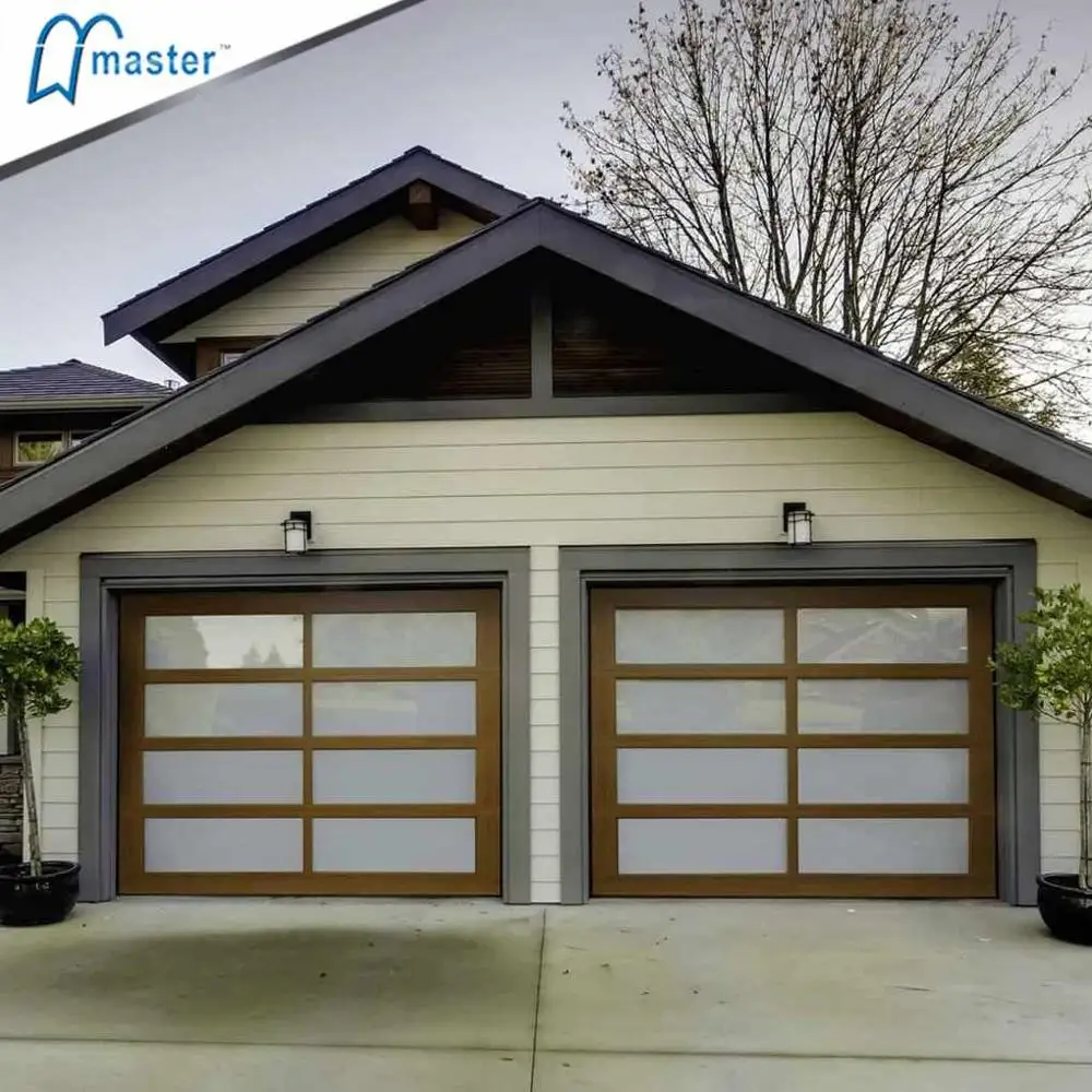 Fancy Frameless Mirror Tempered Glass Garage Doors for SALE