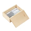 silver with maple box
