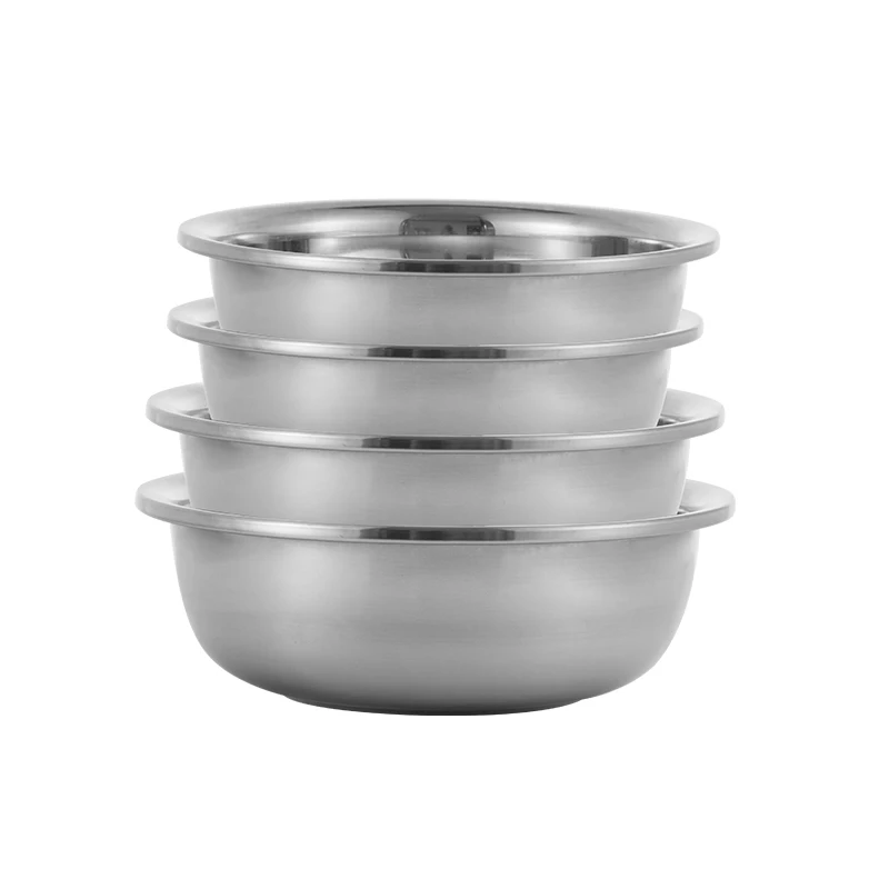 Multi Functional Stainless Steel Bowl Set Mixing Bowls Salad Stainless Steel Large Big Basin - Image 3