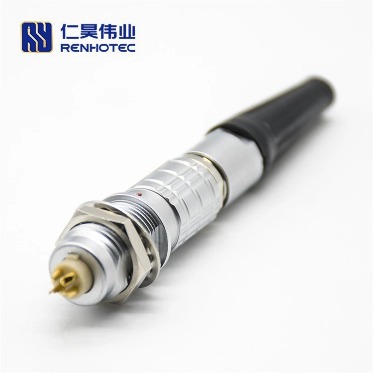 DRRI 5-poliger Push-Pull-Stecker & Buchse – Rund, Schwarz, Für Industrie & Medizin