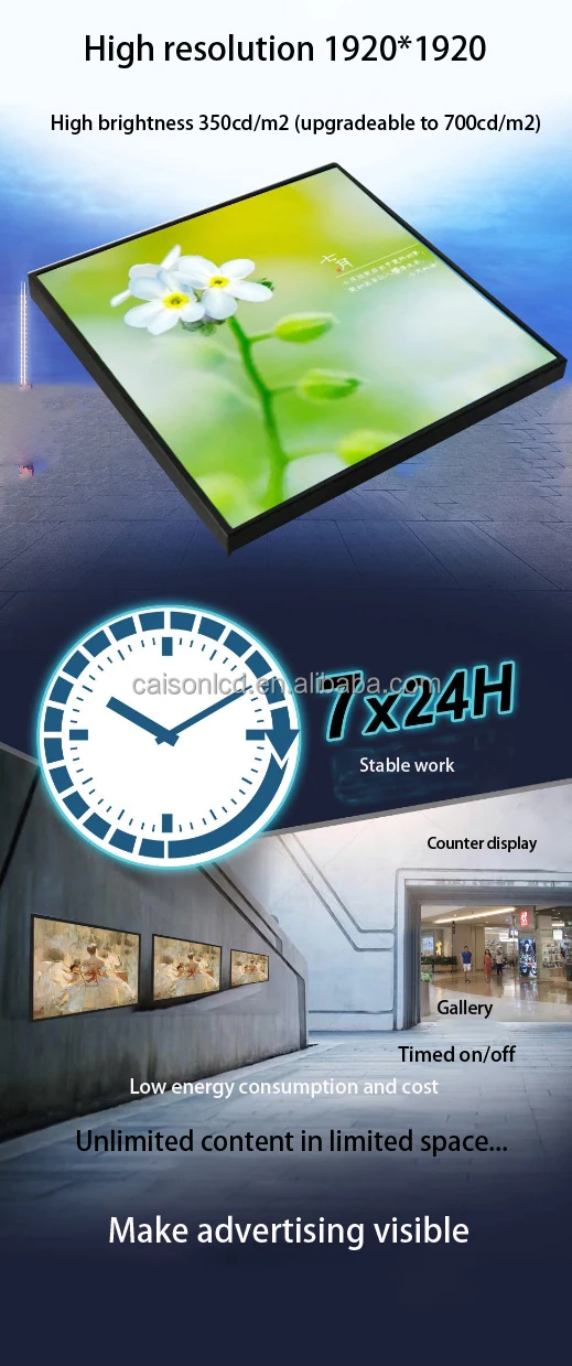 22-Inch Square LCD Display Panel DV220X2M-NV0 1920x1920 with MST8757TL V1.0 Board TFT Type LVDS Interface and Square Display