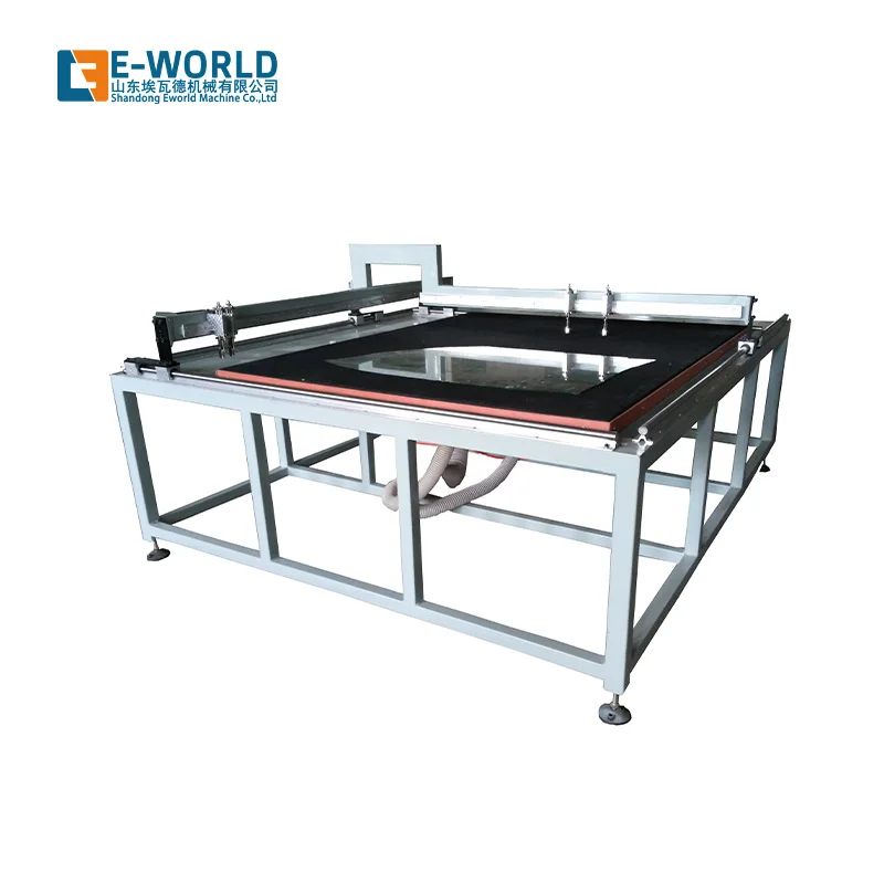 Manual Glass Cutting Machine with Longitudinal Transverse Bridges Perform Batch Glass Cutting Gearbox Pump Motor Gear Components