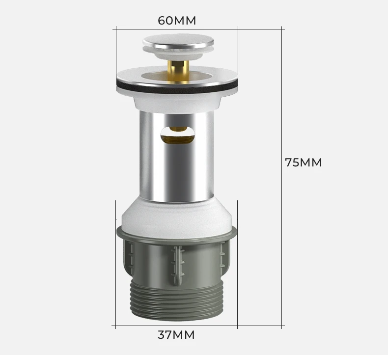 product anti lost basin bouncing core drain pipe sink stainless steel pressure type bouncing core leaking plug accessories-3