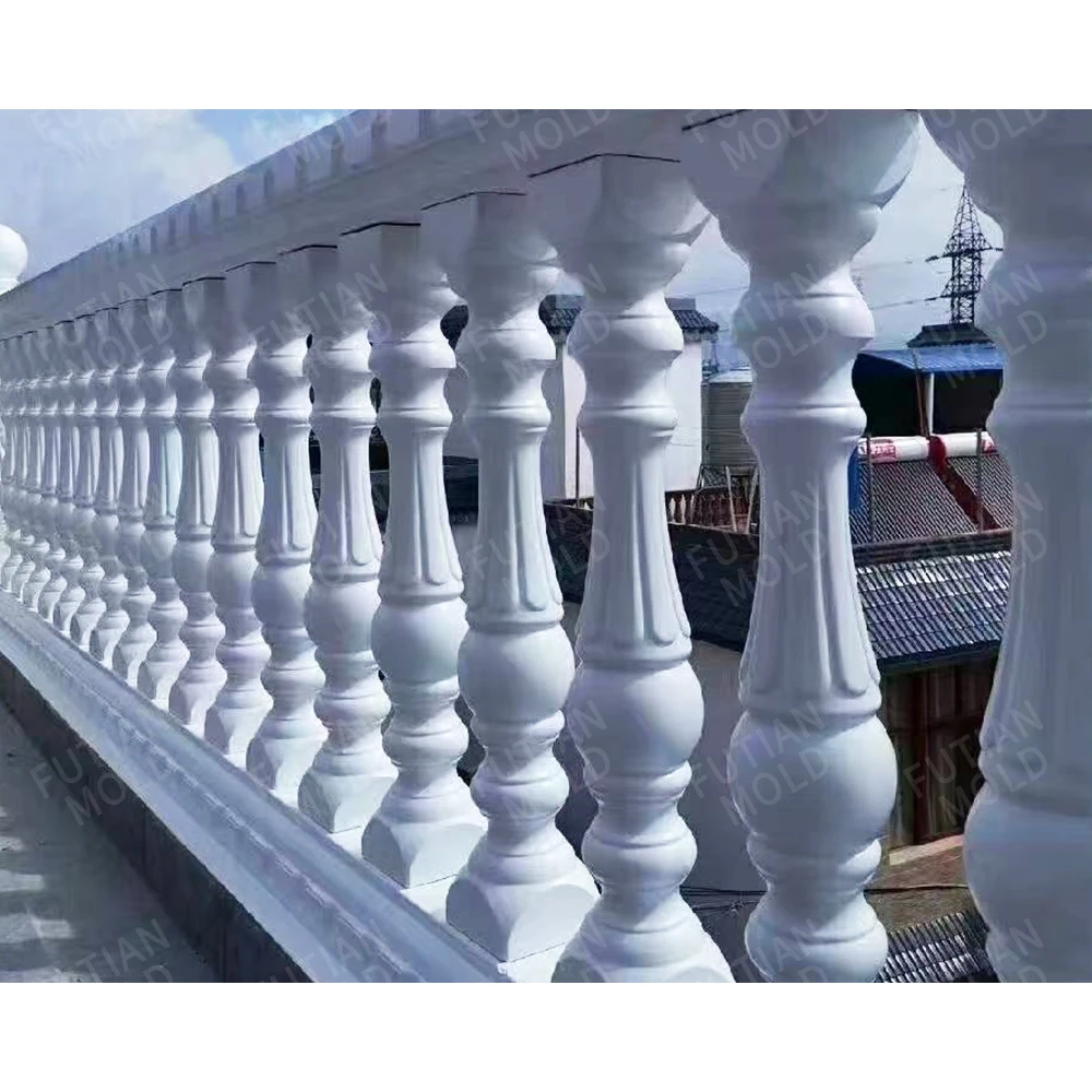 Concrete Baluster Mould Precast Baluster Rail Concrete Mold Plastic Precast Outer Concrete Cement Balcony Baluster Mold for Sale
