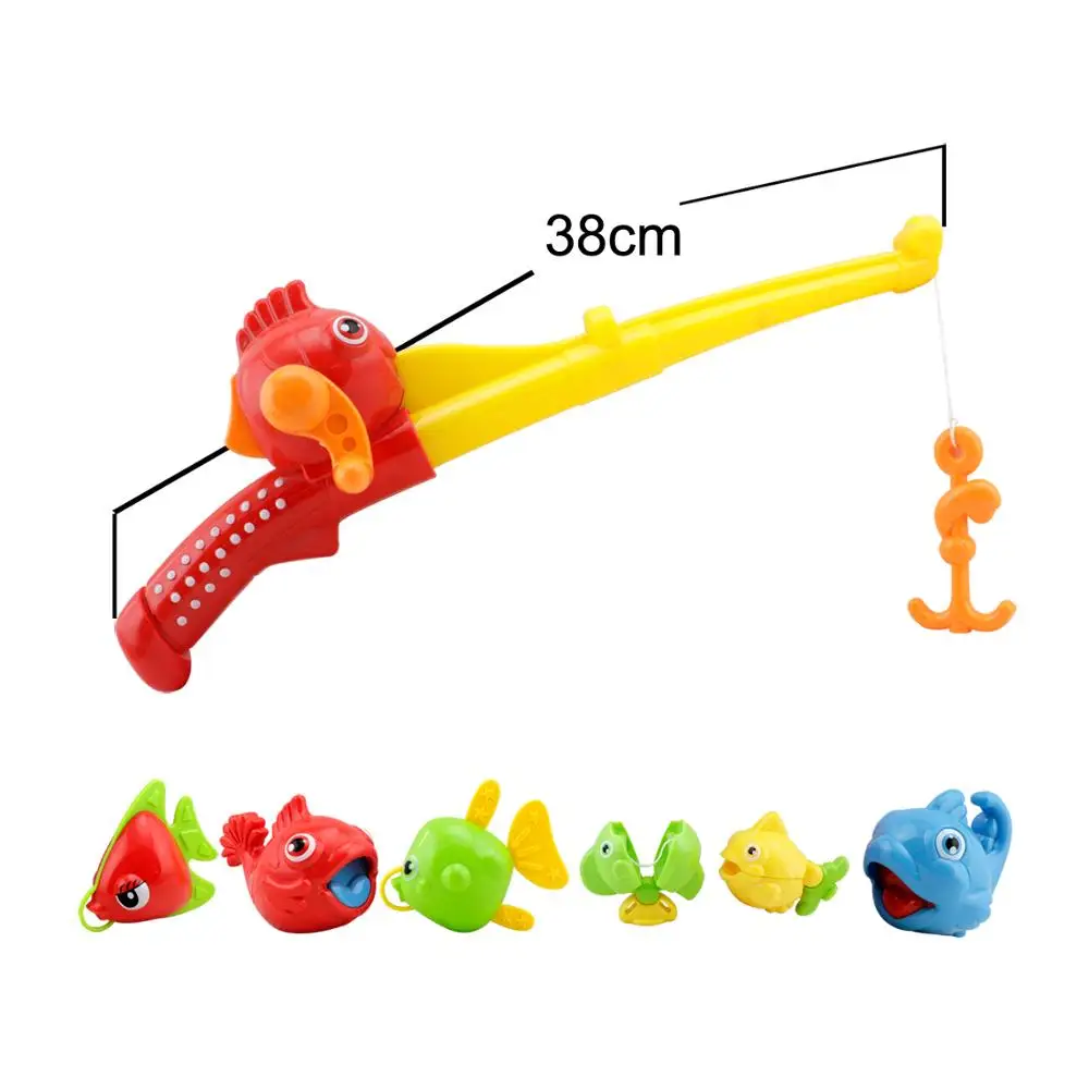7 Pieces Plastic Toy Fishing Rods