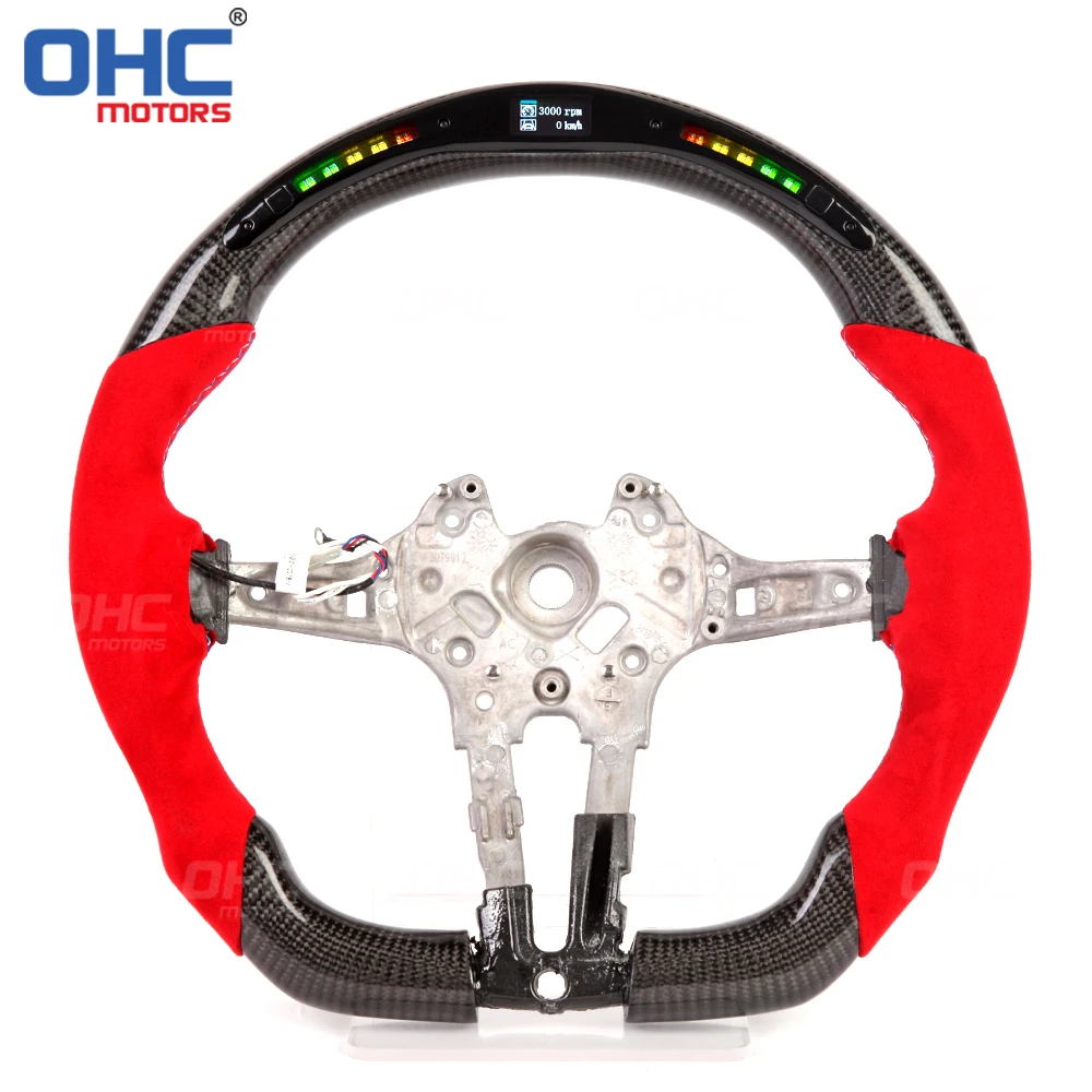 Volant Sport LED Fibre De Carbone Pour BMW M Sport/M Performance (M5 F10, M6, M8, Série 5, 6, 7) - 11
