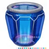 Lámpara inflable con forma de cubo de hielo.