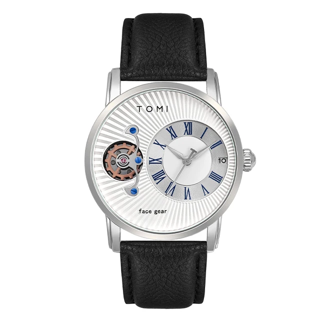 TOMI Men's Watch Set with Roman Numerals Dial - Fashion & Luxury