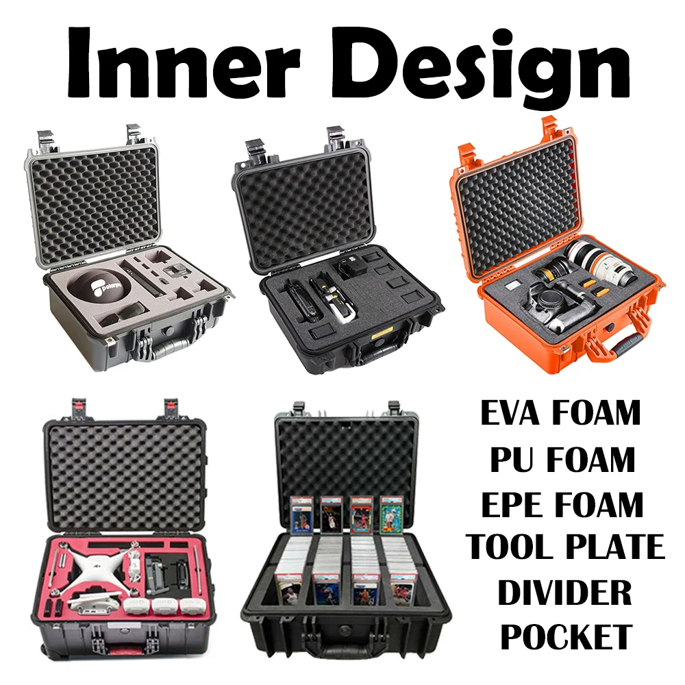 Customizable Hard Plastic Box Large Length Size Reinforced Equipment Case for G-U-N for Long-Term Storage Supports OEM & ODM
