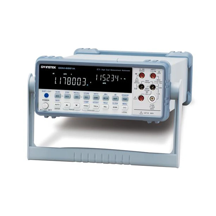 gwinstek GDM-8261A is a 6 1/2-bit digital multimeter that supports dual display measurement