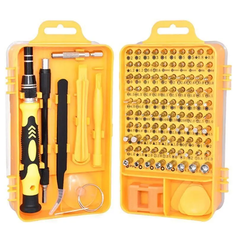 115 In 1 Precision Screwdriver Sets Four Color Repair For Mobile Repair Hand Tools Kits