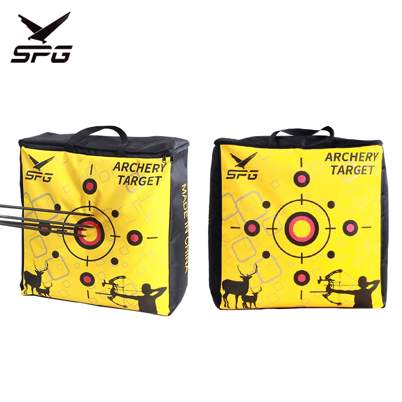SPG Archery Target Polymer Synthetic Fiber Bag Hunting Shooting Sports Compound Recurve Bow Square Replaceable Equipment