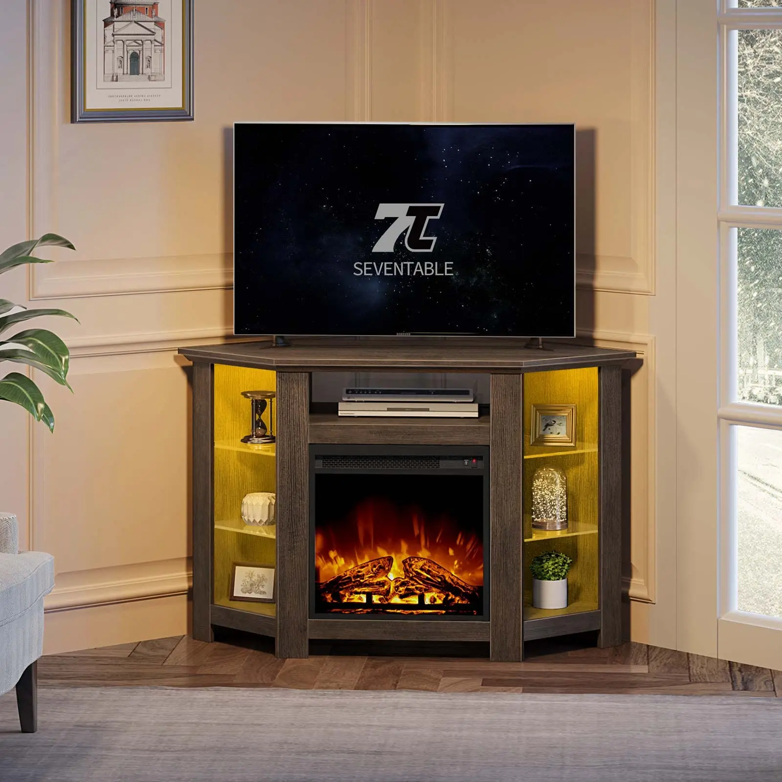 ファイヤーガードスクリーン 暖炉スクリーン プレーススクリーン 三