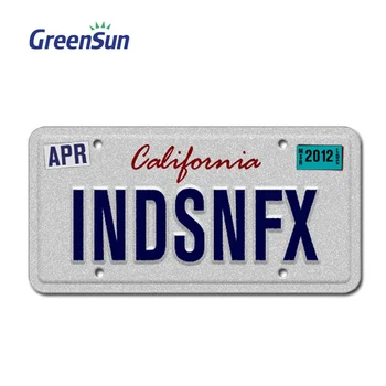 Customized Novelty Personalized Decoration License Car Plate Sticker