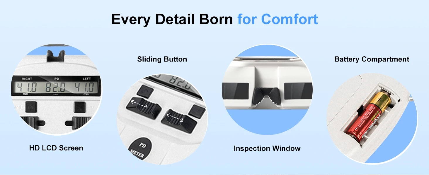 Equipment Pupilometer Interpupillary Distance Measuring Tool Digital Pupilometer