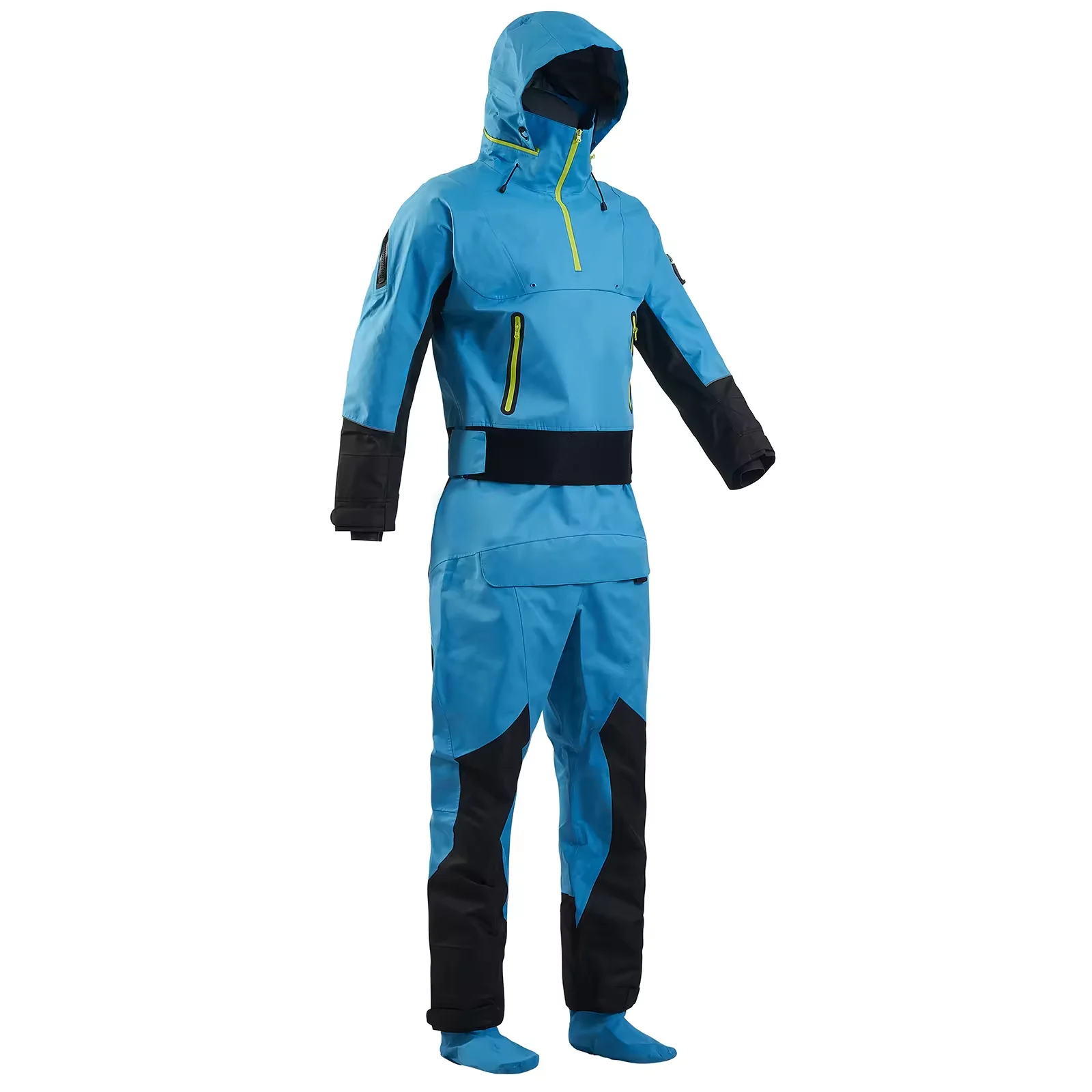 Kayak Drysuit for Men in Cold Water Kayaking Paddling Waterproof Back