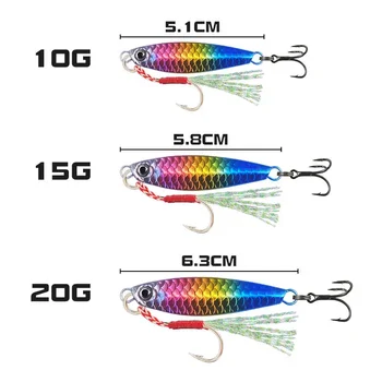 Hard Lead Metal Jigging Lure for Saltwater Ocean Boat Fishing Jigging Lure for Carp Bass Trout Species Sea Fishing – Metal Jig – view 3
