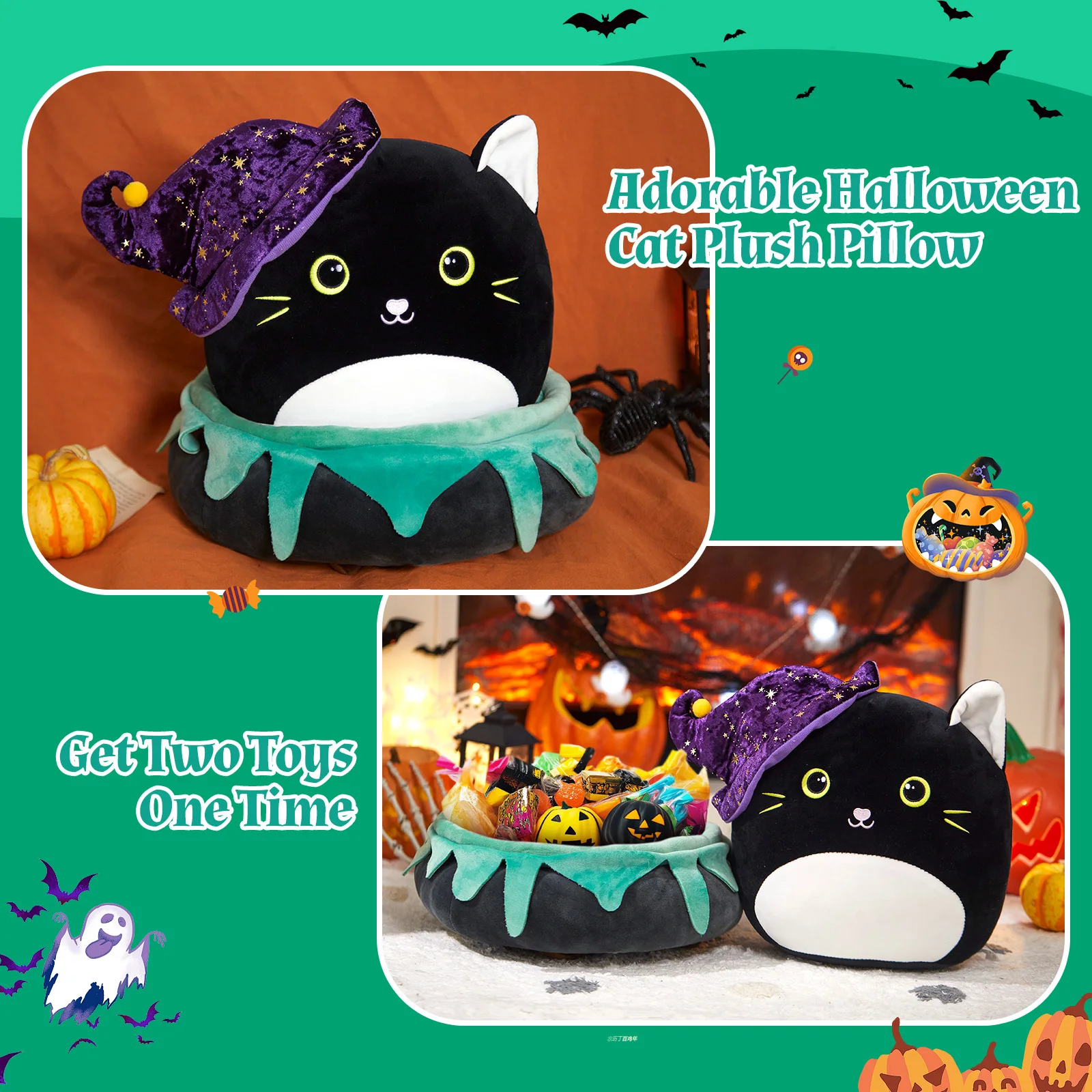 Big Dot Of Happiness Halloween Pets Geschenktüten – 12 Stück, Mit Katzen & Hunden