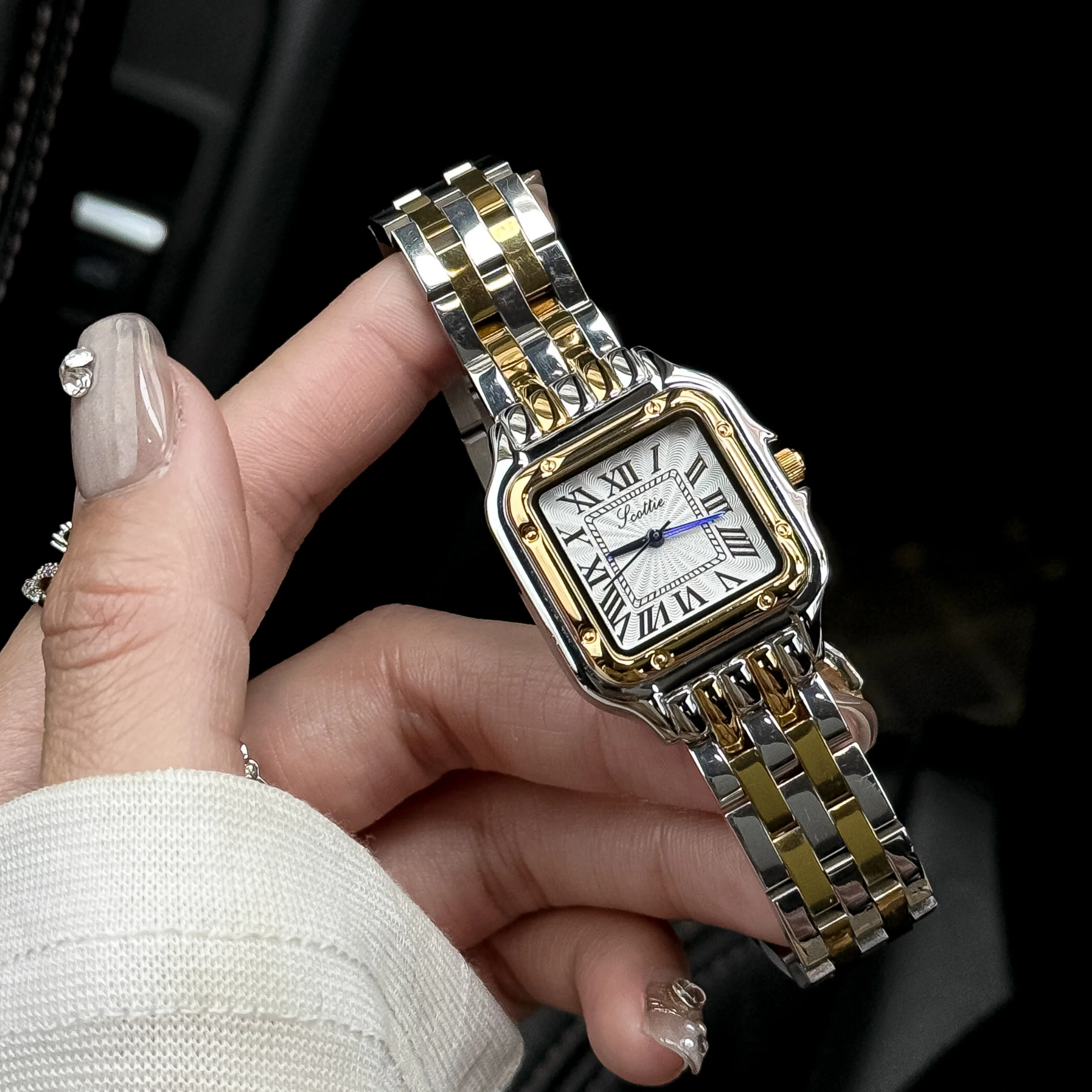 Women\'s Gold Plated 2H Quartz Watch Stainless Steel Bracelet Water Resistant Scottie 9100 Luxury Women main image 2