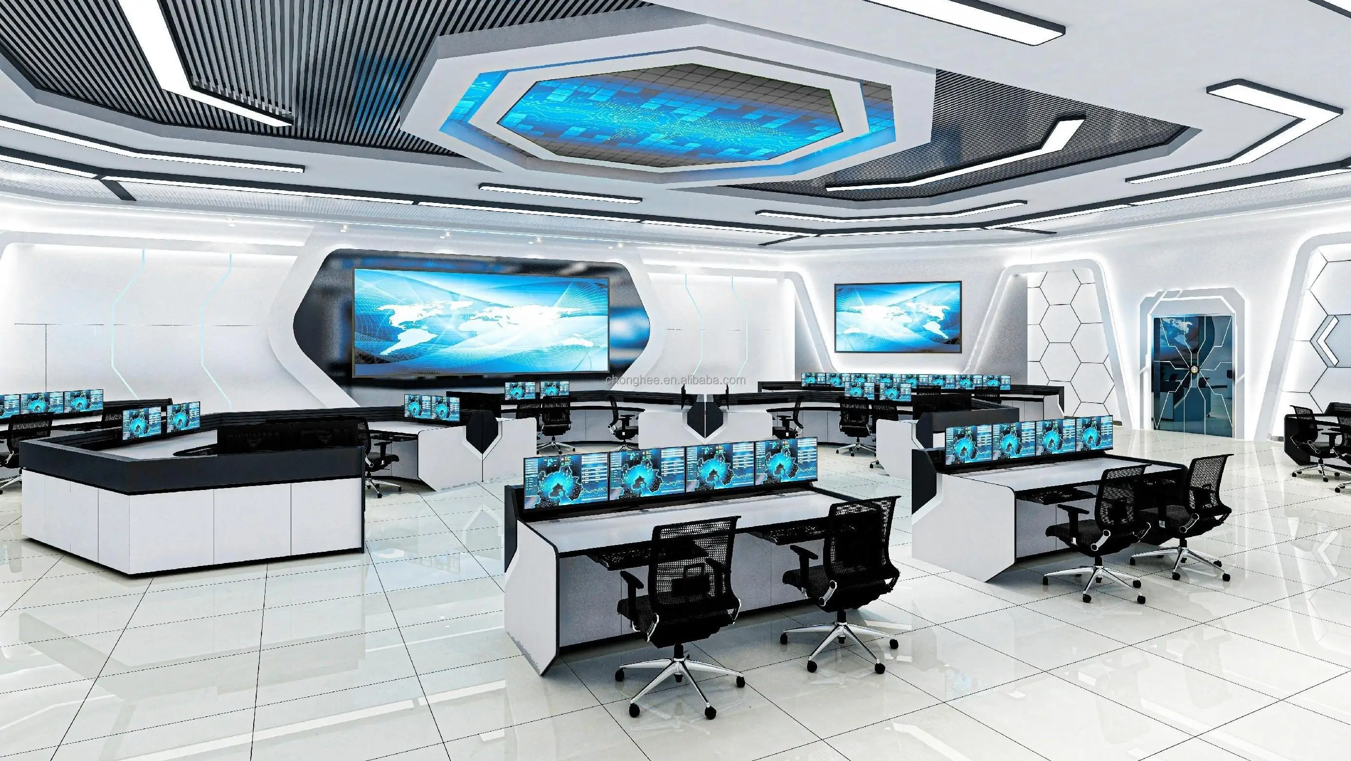 Chiu Cheung Security Command Center Control Room Console Solution ...