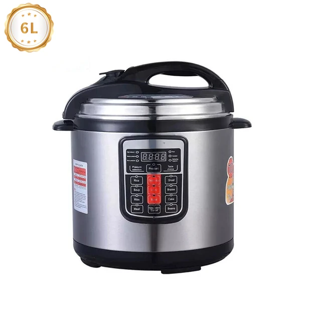China Factory Direct Kitchen Appliance Multi Function Stainless Steel Electric Pressure Cooker 5L 6L