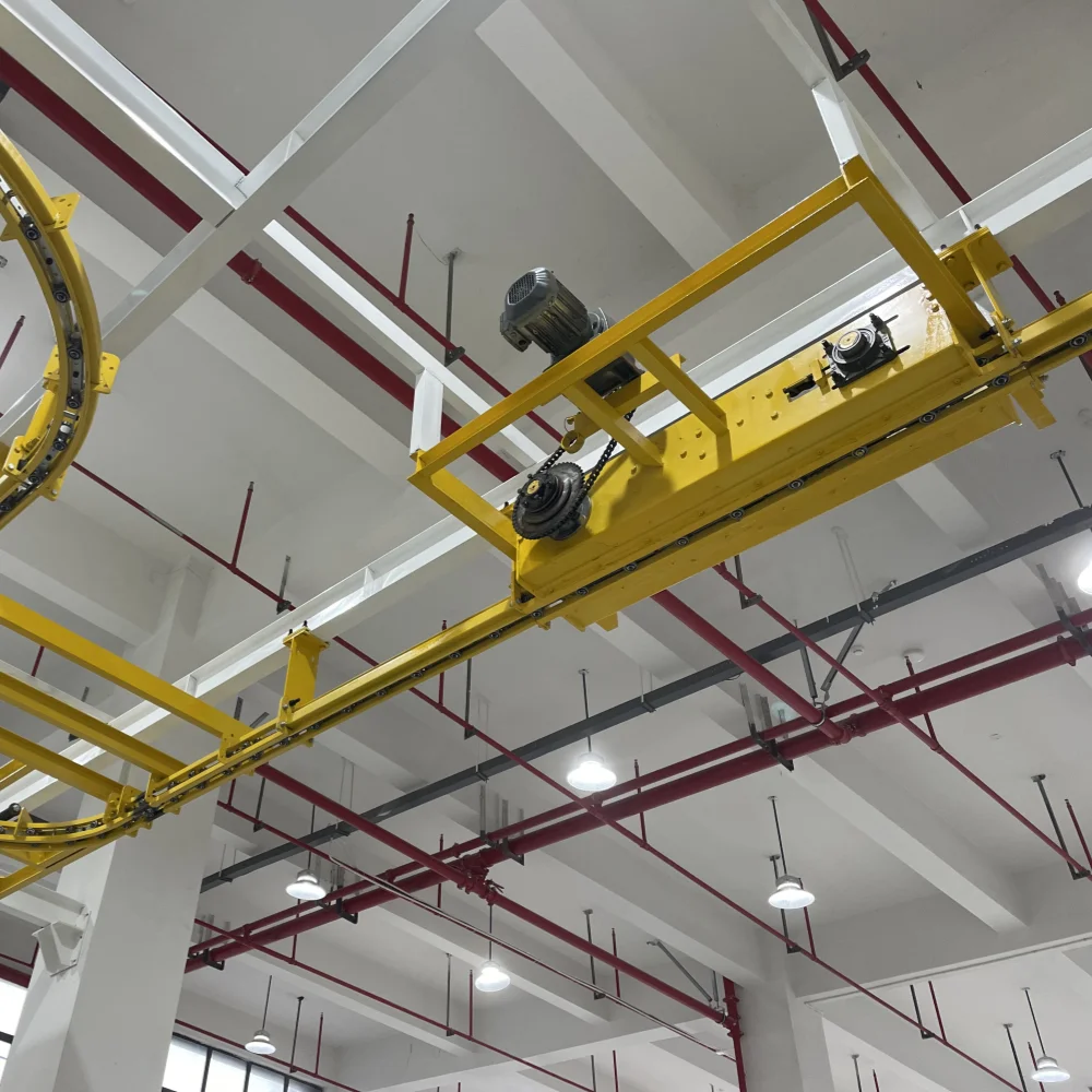 Automatic Assembly Line Overhead Conveyor System Efficient and Space ...
