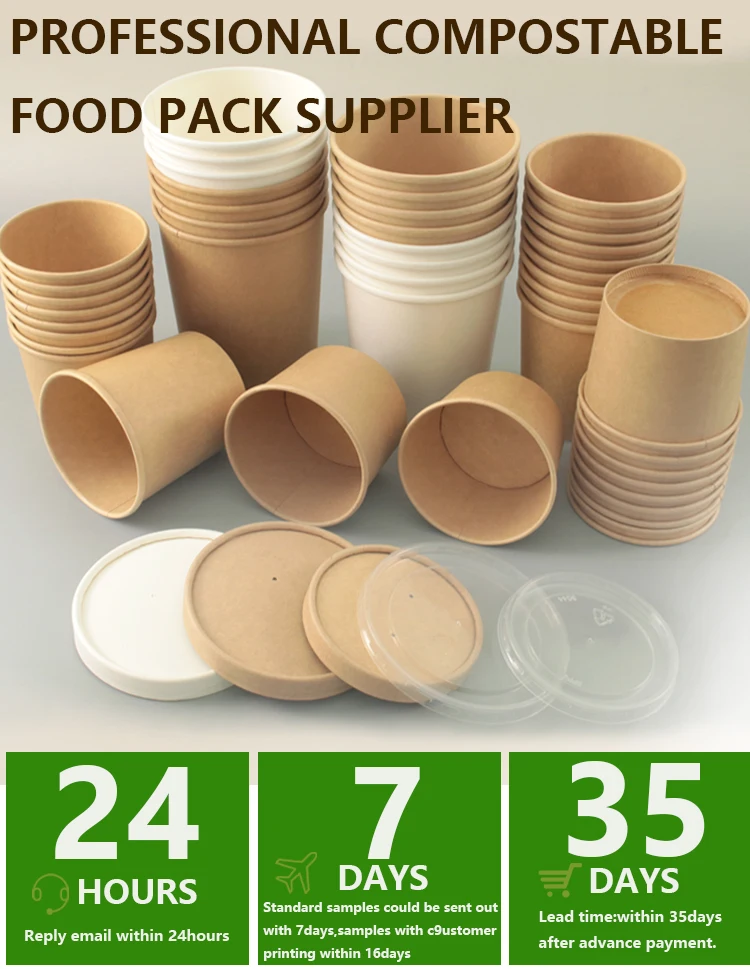 6/8oz Hot Selling Biodegradable Disposable Recyclable Microwavable ...