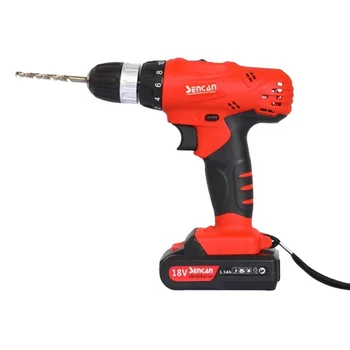 18v 10mm sencan king power drill wireless power tool cordless drill power screwdriver multi function with battery charger
