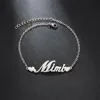 Pulseras y tobilleras color acero con longitudes de cadena personalizables