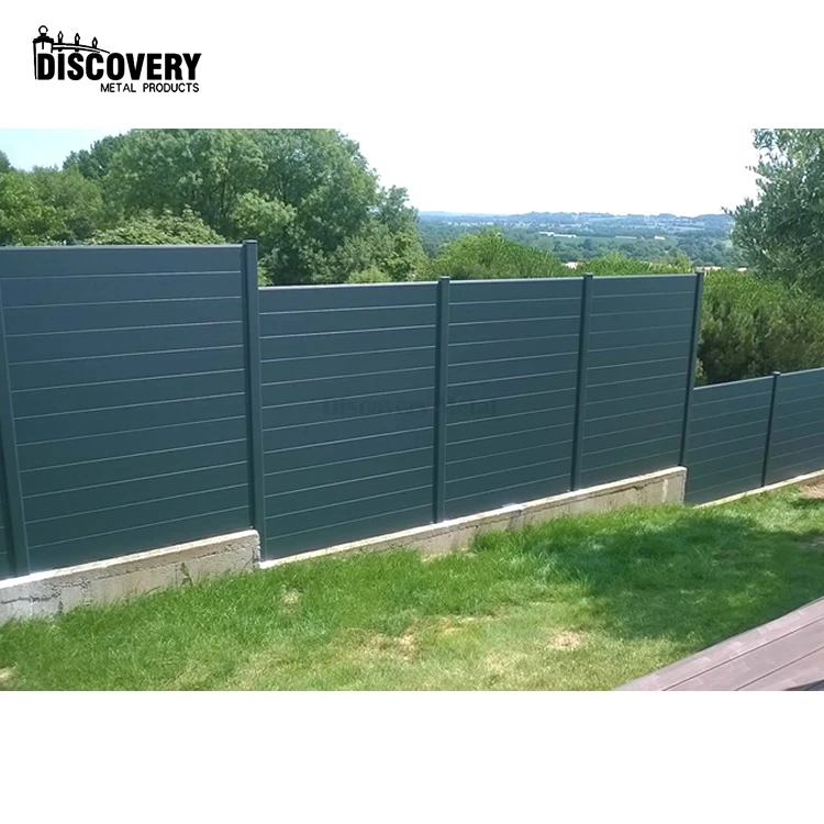 recinzione in alluminio impermeabile all'aperto su misura dei pannelli del  recinto del giardino di recinzione di alluminio della stecca di segretezza