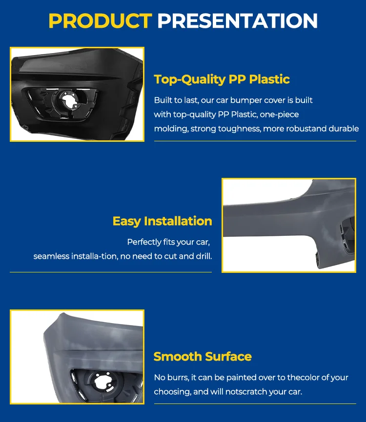 product new chery tiggo 9 front bumper replacement abs plastic high quality universal fitment auto body decoration part-3