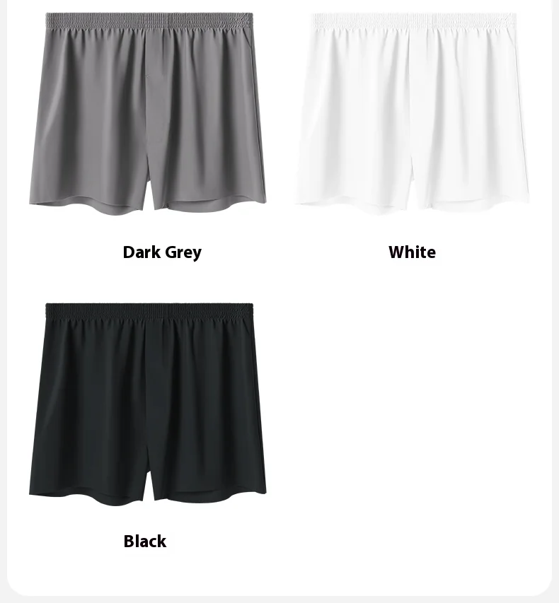 Wholesale Breathable  Men's Ice Silk Long Leg  Antibacterial Underwear Custom OEM Supplier