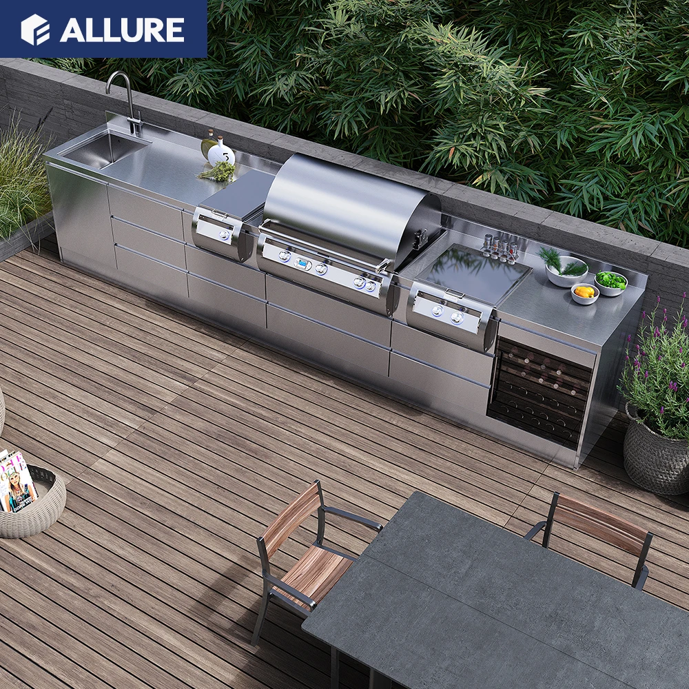 Alibaba.com: Allure Cuisine Prefab Modular Kitchen Cabinets, Modern ...