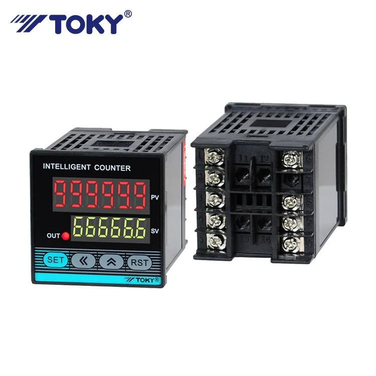 High Accuracy Industrial Microprocessor Controlled Dual Line 6 Digits Display Digital Counter