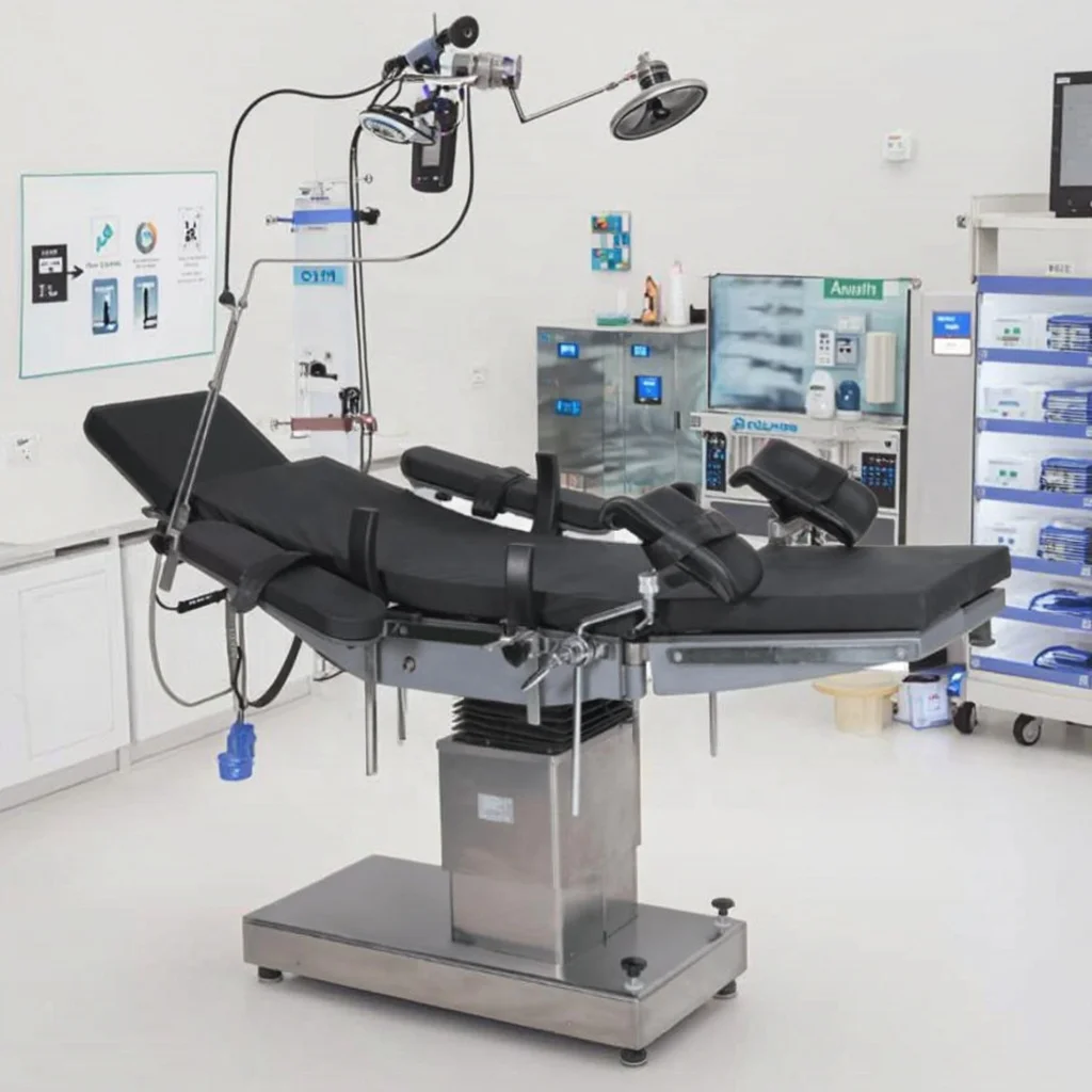 Professional Stainless Steel Foldable Gynecological Exam Table Adjustable Stirrups 2-Year Warranty Hospital/School Use Medical 2