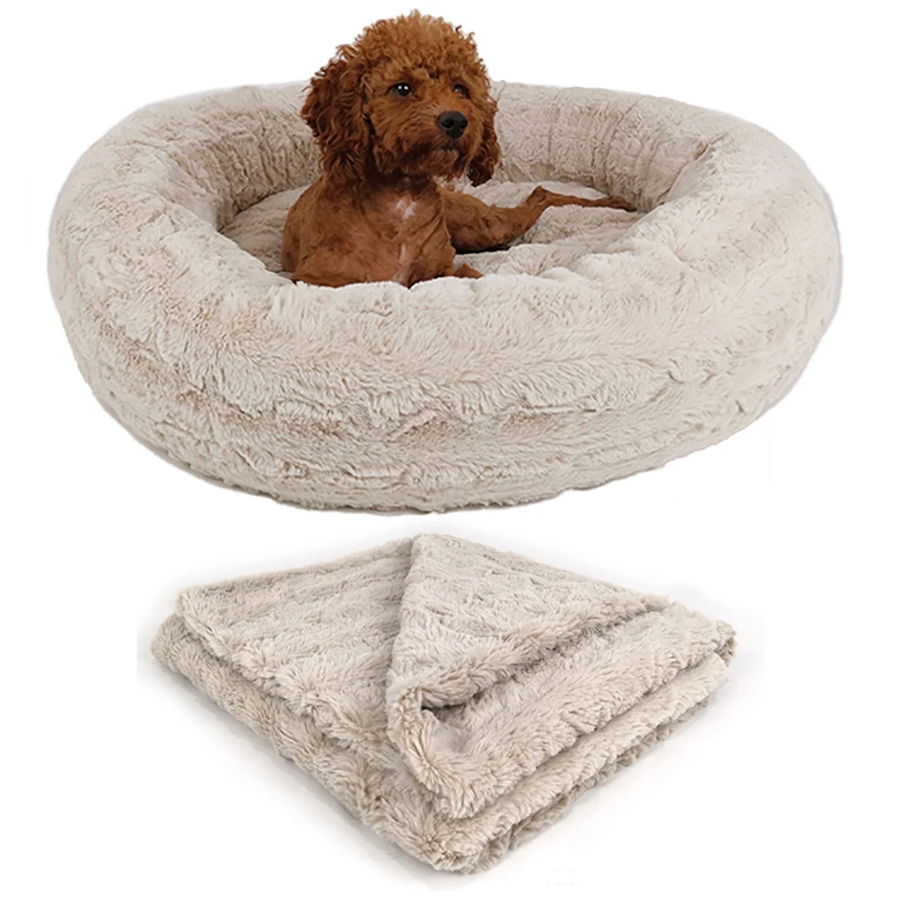 Yangyangpet Luxury Ultra Removable Washable Round Zipper Soft Calming