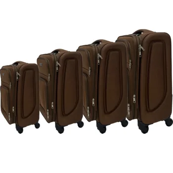 Soft Lightweight 600D Eva Fabric 20 24 28 32 4 Wheel Trolley Suitcase Business Travel Bags Luggage Set Of 4 Size Large Suitcases