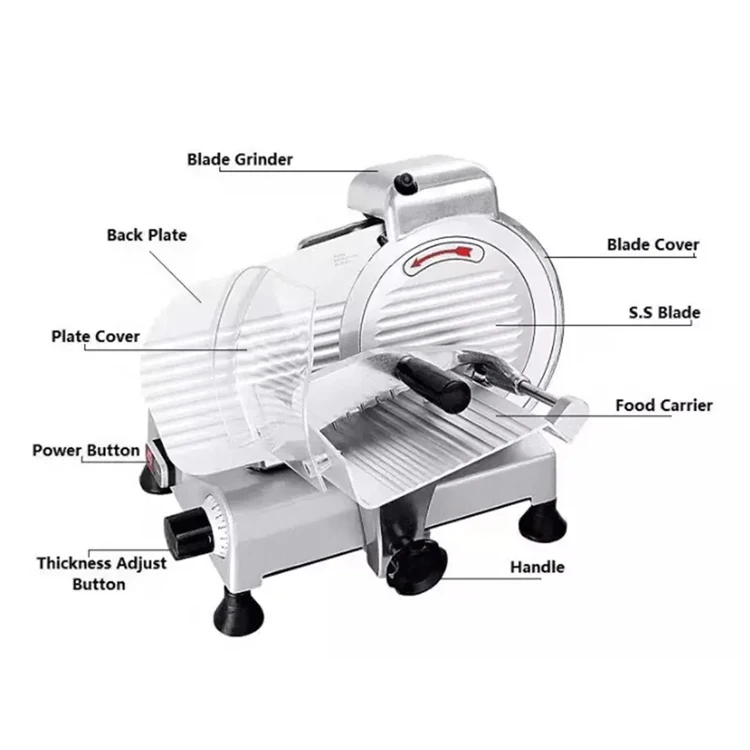 Commercial Semi-automatic Meat Slicer Machine Electric Knife Portable ...