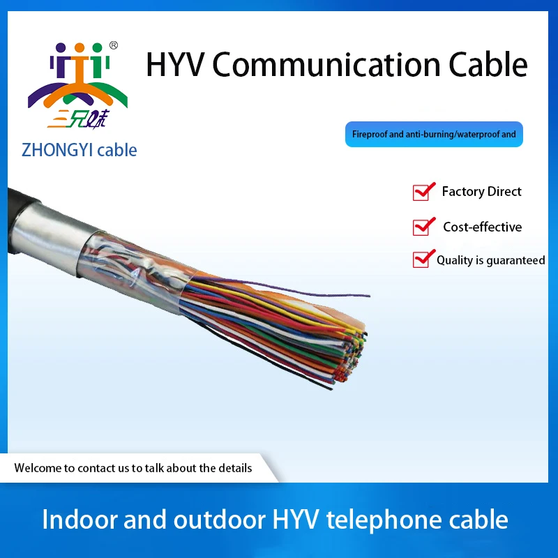 Gro&szlig;paare f&uuml;r Outdoor-Kommunikationskabel HYA22 Draht 10/20/30/50/100/200 Paare Telefonkabel