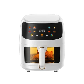 OEM Customized Wholesale Oven Air fryer Glass Multi-funcional 8L Digital Smart Oil Free Air Fryer