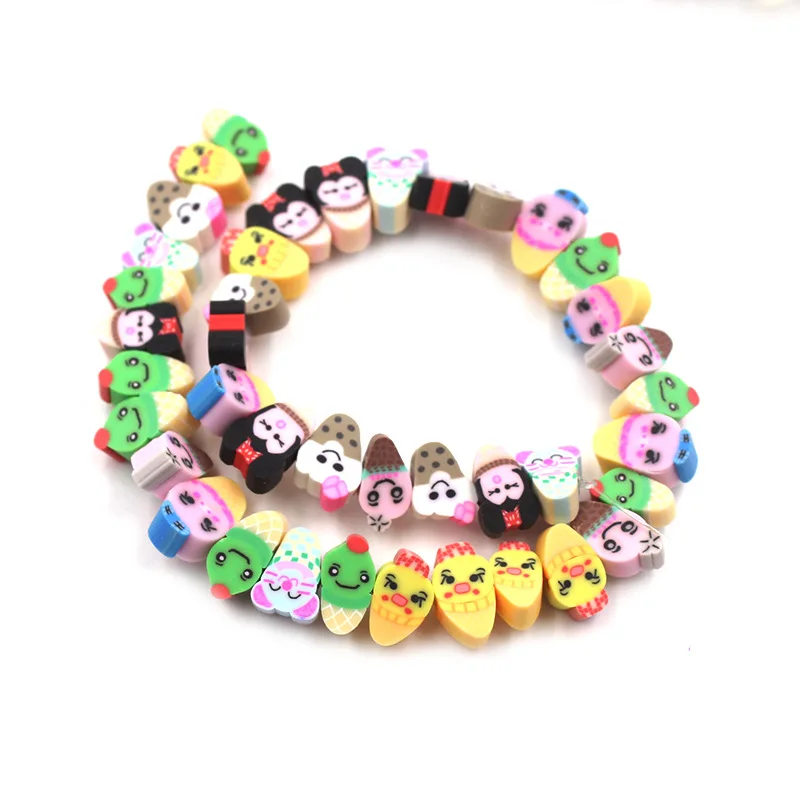 100 kinds of Polymer Clay Spacer Loose Beads for Jewelry Making Love Heart Flower Smily face Animal Cartoon beads Accessories.jpg