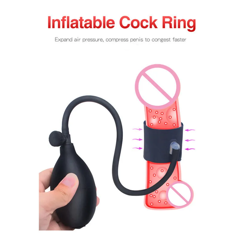 penisring aufblasbar AMZII Aufblasbar Penisring Cockring mit Pumpe,Cockringe Extrem Silikon  Penisringe,Einstellbar Hodenringe Penis Ring,Sexspielzeug für Paare Extrem  Sex,Sex Spielzeug für Männer Langwährende Erektion (A) : Amazon.de:  Drogerie & Körperpflege main image 0