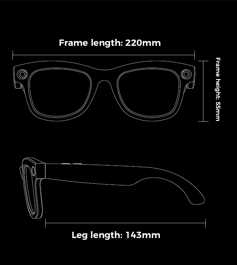 M01 Smart AI Camera Glasses 500w HD Camera Anti-Shake Record ENC AI Translation WIFI Sunglasses Smart Intelligence Headset 2025