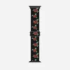 44 socle noir avec roses
