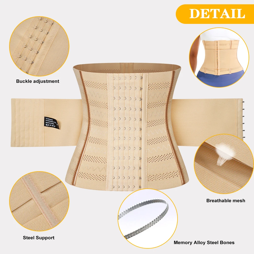 Double Belt Waist Cinchers Women Full Body Mesh Trimmer Wrap Corset Waist Trainer Shaperwear Tummy Control Shaper for Women supplier