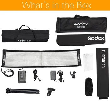 GODOX FL60/FL100/FL150S/FL150R Light Flexible LED Video Light Rollable Cloth Lamp with Grid Softbox Remote Control  APP product image