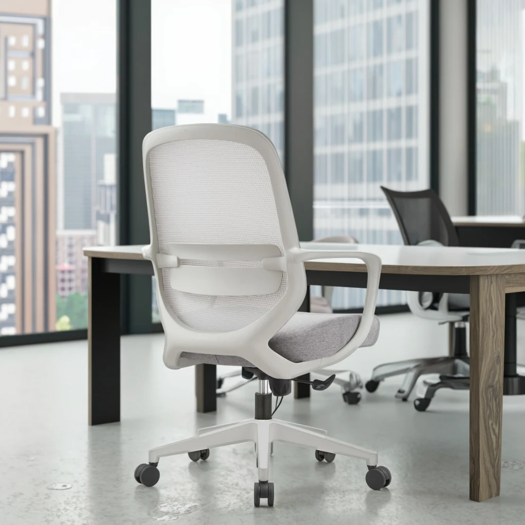 New Arrival 821B Professional Office Chair-Anti-Skid Steel Base Enhanced Ventilation Reinforced Nylon Wheels PU Adjustable 4