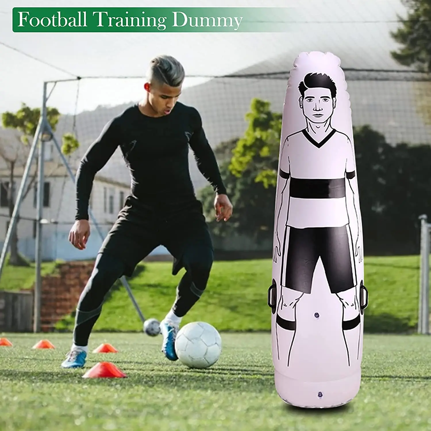 Custom 70 Inch Pvc Inflatable Football Tackling Dummy Goalkeeper Free