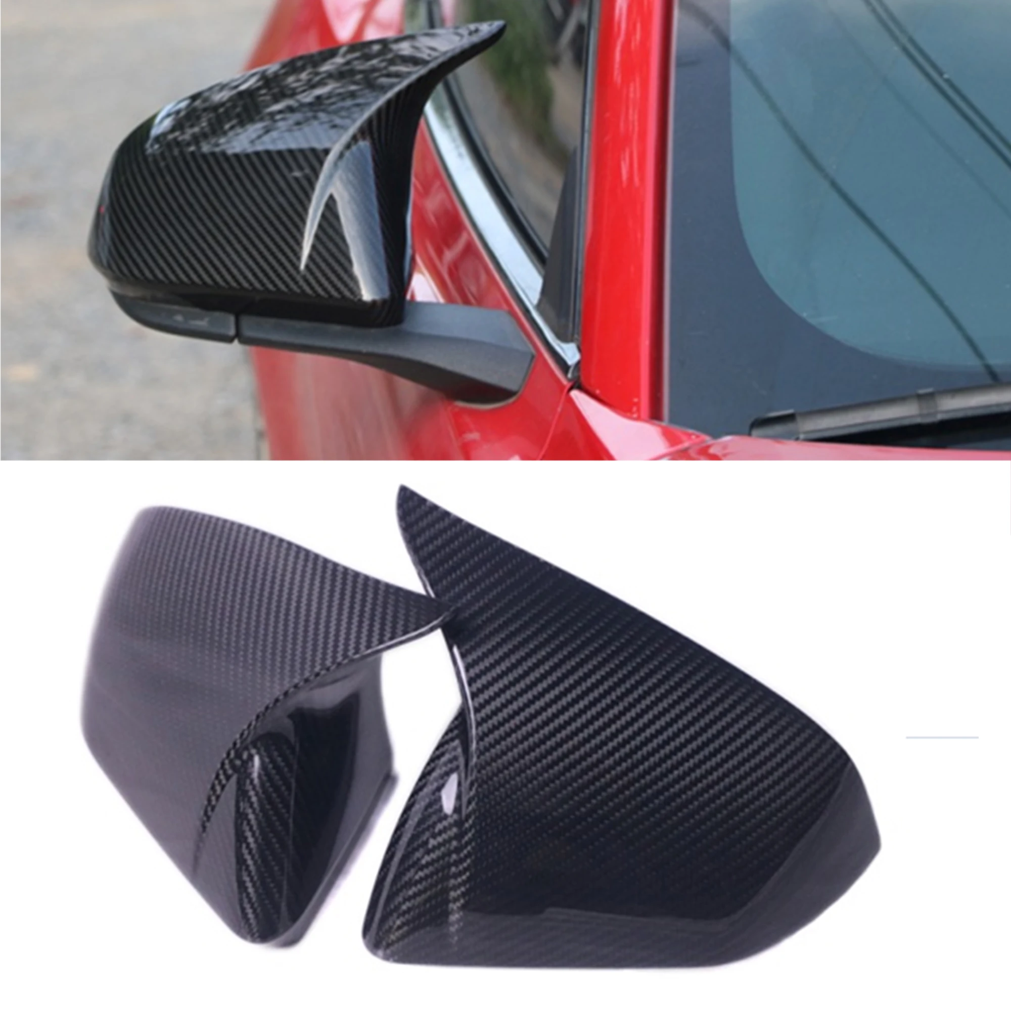 Newly Style Dry Carbon Fiber Mirror Cover For Ford Mustang 2015-2020